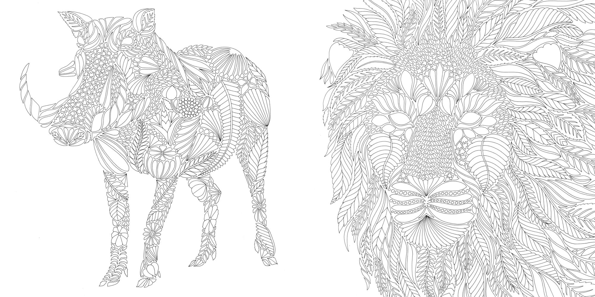 Alternative view of Wild Savannah: A Coloring Book Adventure