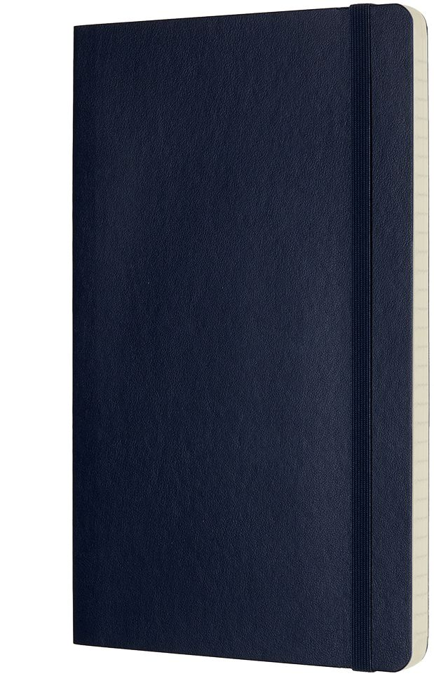 Alternative view of Moleskine Classic Notebook, Large, Ruled, Sapphire Blue, Soft Cover (5 x 8.25)