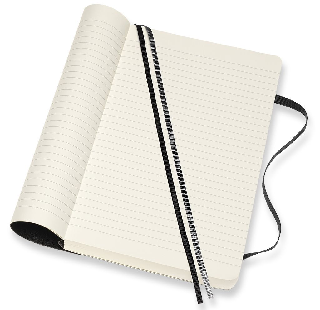 Alternative view of Moleskine Notebook, Expanded Large, Ruled, Black, Soft Cover (5 x 8.25)