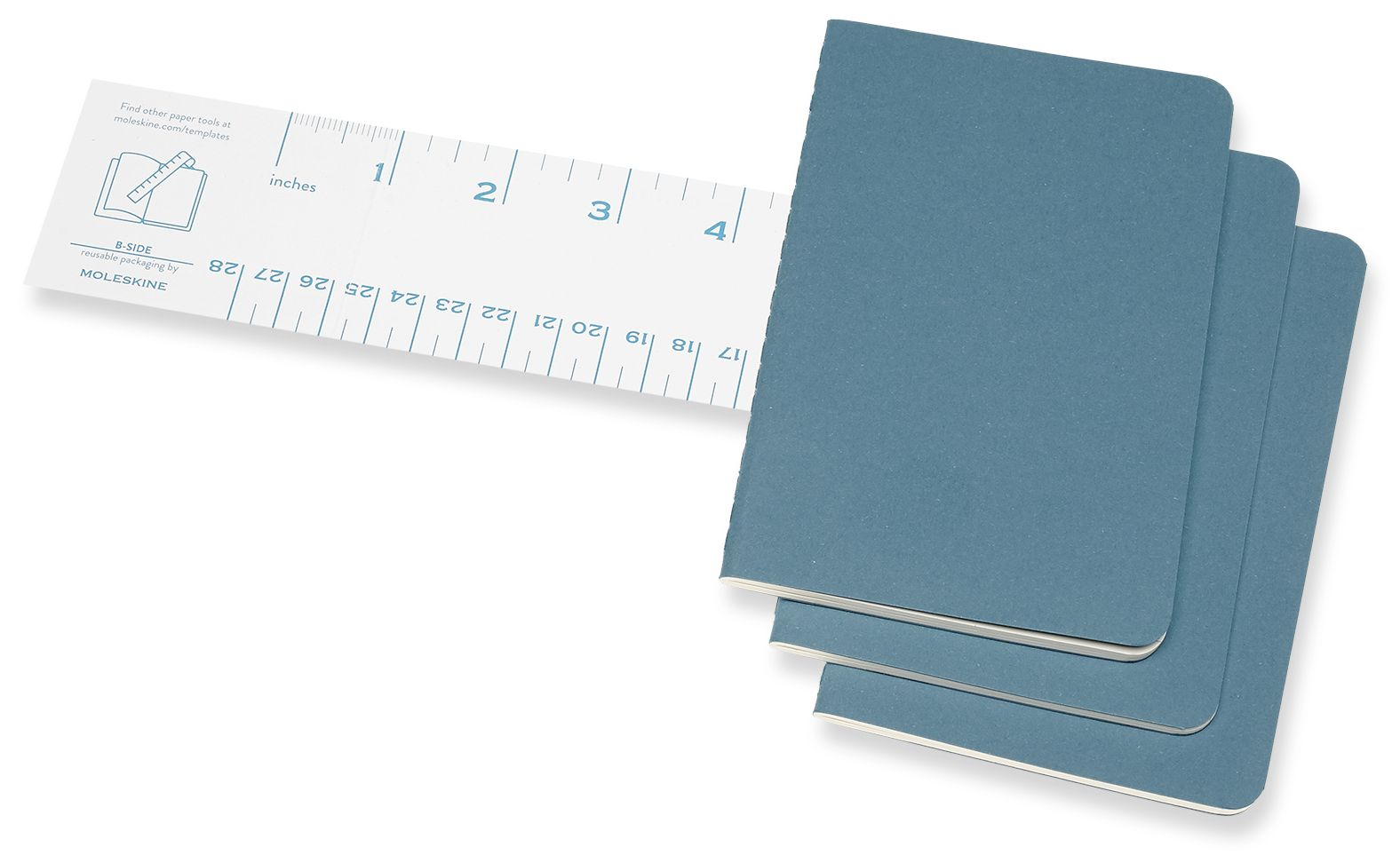 Moleskine Cahier Journal, Pocket, Ruled, Brisk Blue (3.5 x 5.5) - Image 3