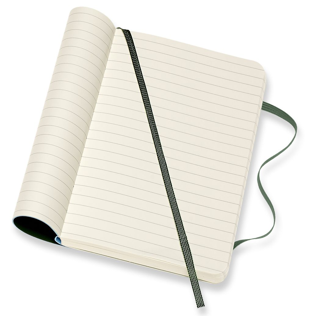 Moleskine Notebook, Pocket, Ruled, Myrtle Green, Soft Cover (3.5 x 5.5) - Image 3