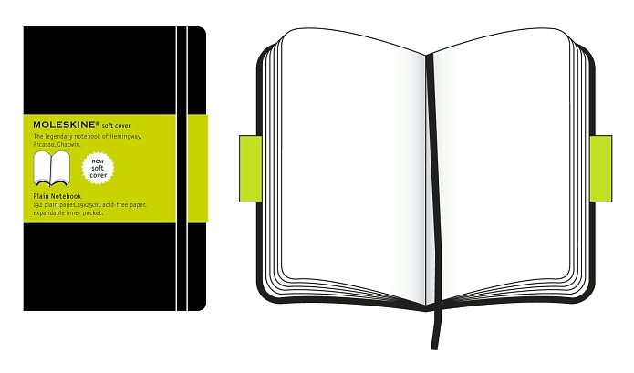 Moleskine Classic Notebook, Extra Large, Plain, Black, Soft Cover (7.5 x 10) - Image 4