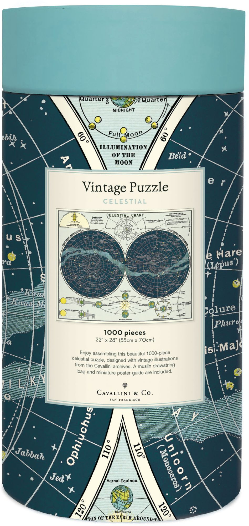Cavallini & Co - Celestial 1,000 Piece Jigsaw Puzzle - Image 3