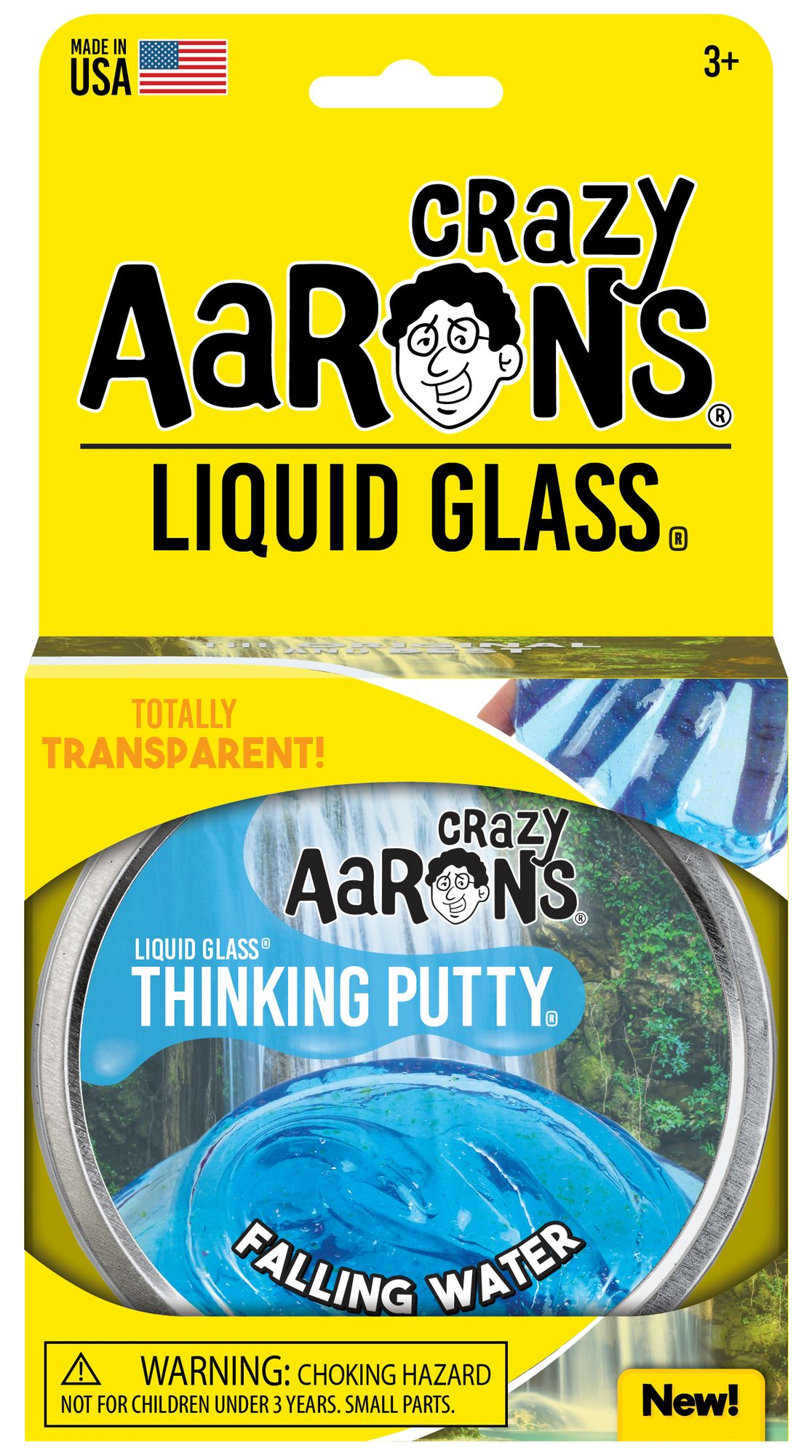 Alternative view of Liquid Glass Falling Water Thinking Putty Large Tin