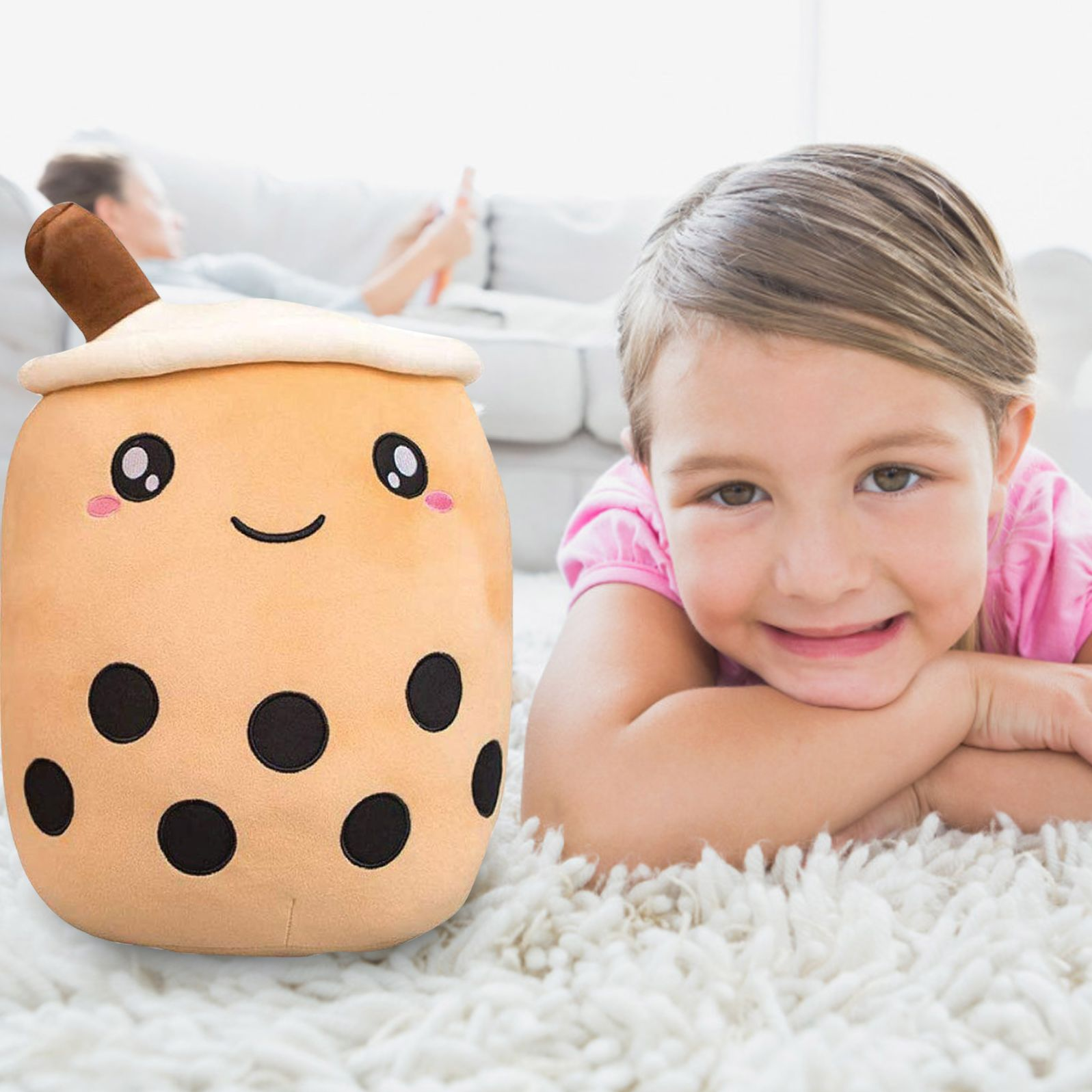 Pearl Boba Tea Mochi Plush - Image 2