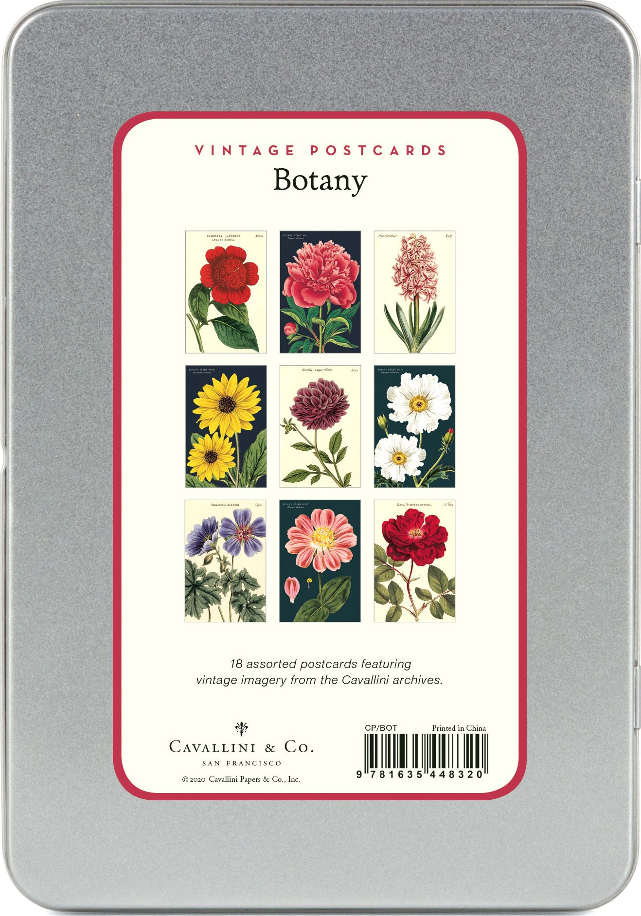 Alternative view of Botanica Vintage Postcard Set