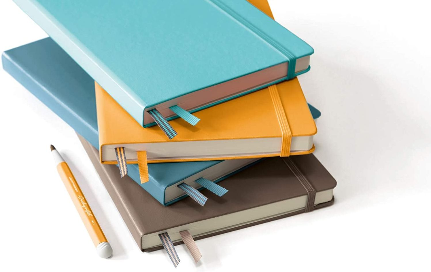Leuchtturm Stone Blue Ruled Page Hardcover Medium Notebook - Image 3