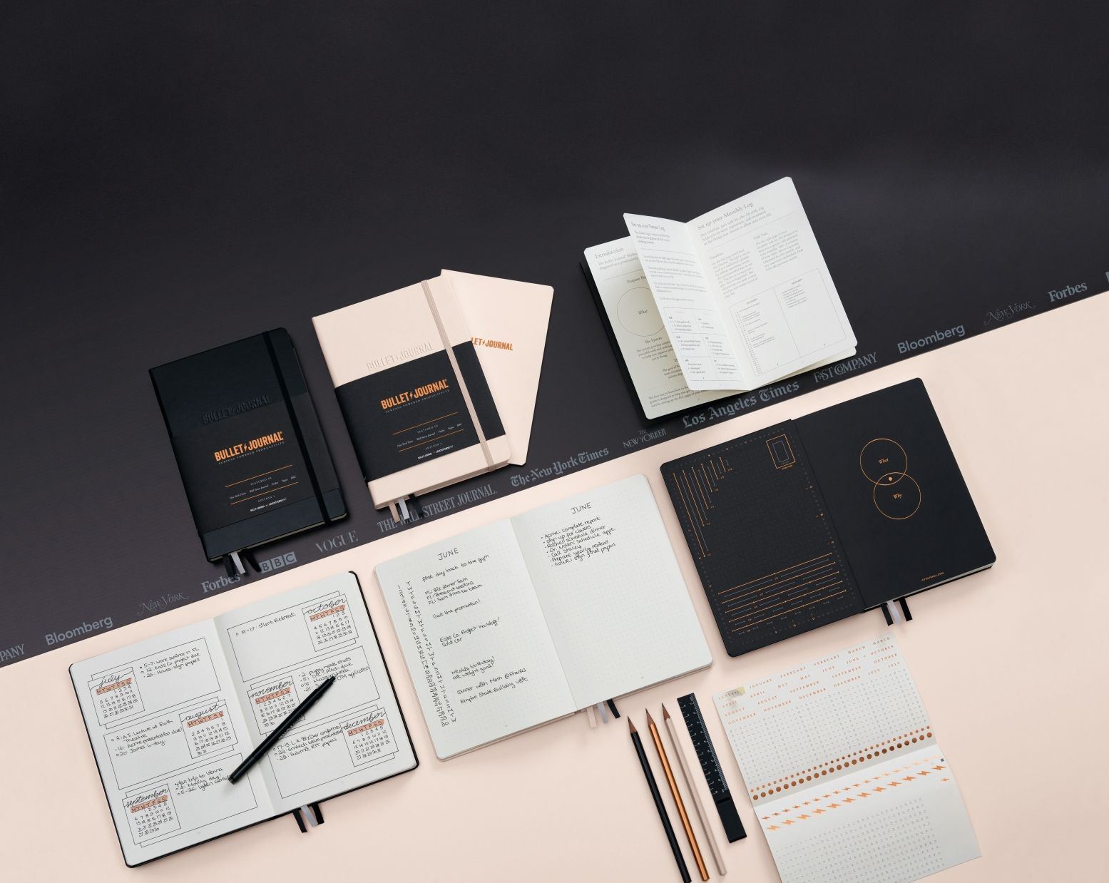 Alternative view of Black Bullet Journal