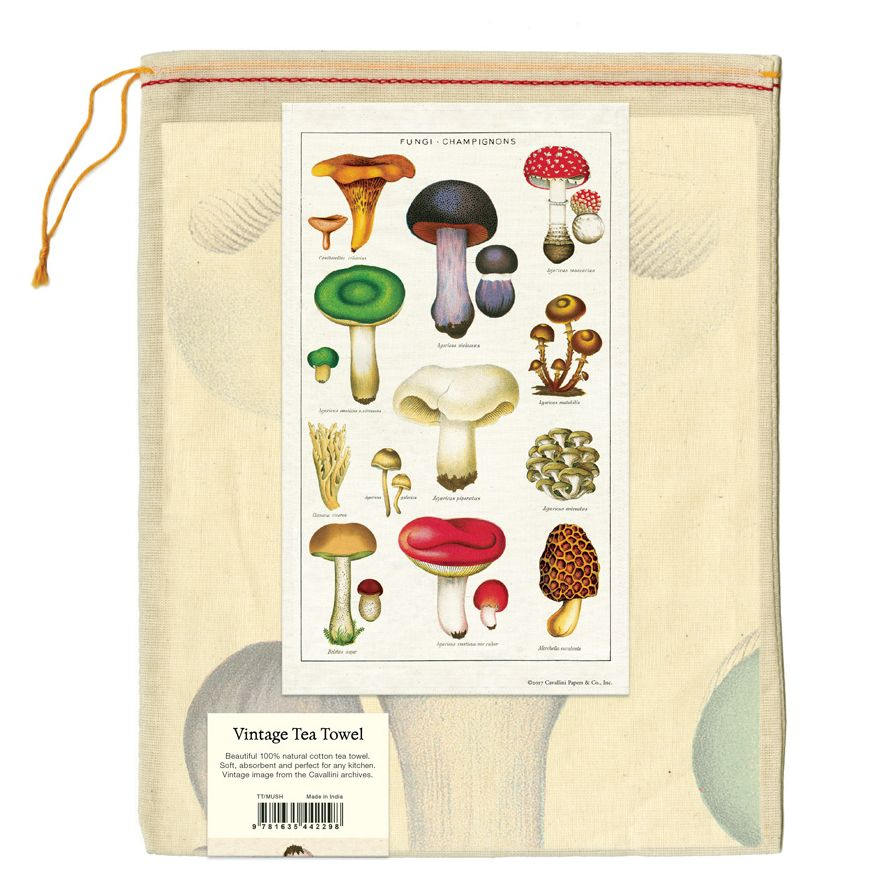 Alternative view of Mushroom Tea Towel