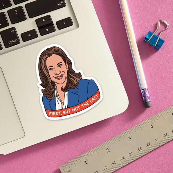 Alternative view of Kamala Not The Last Vinyl Sticker