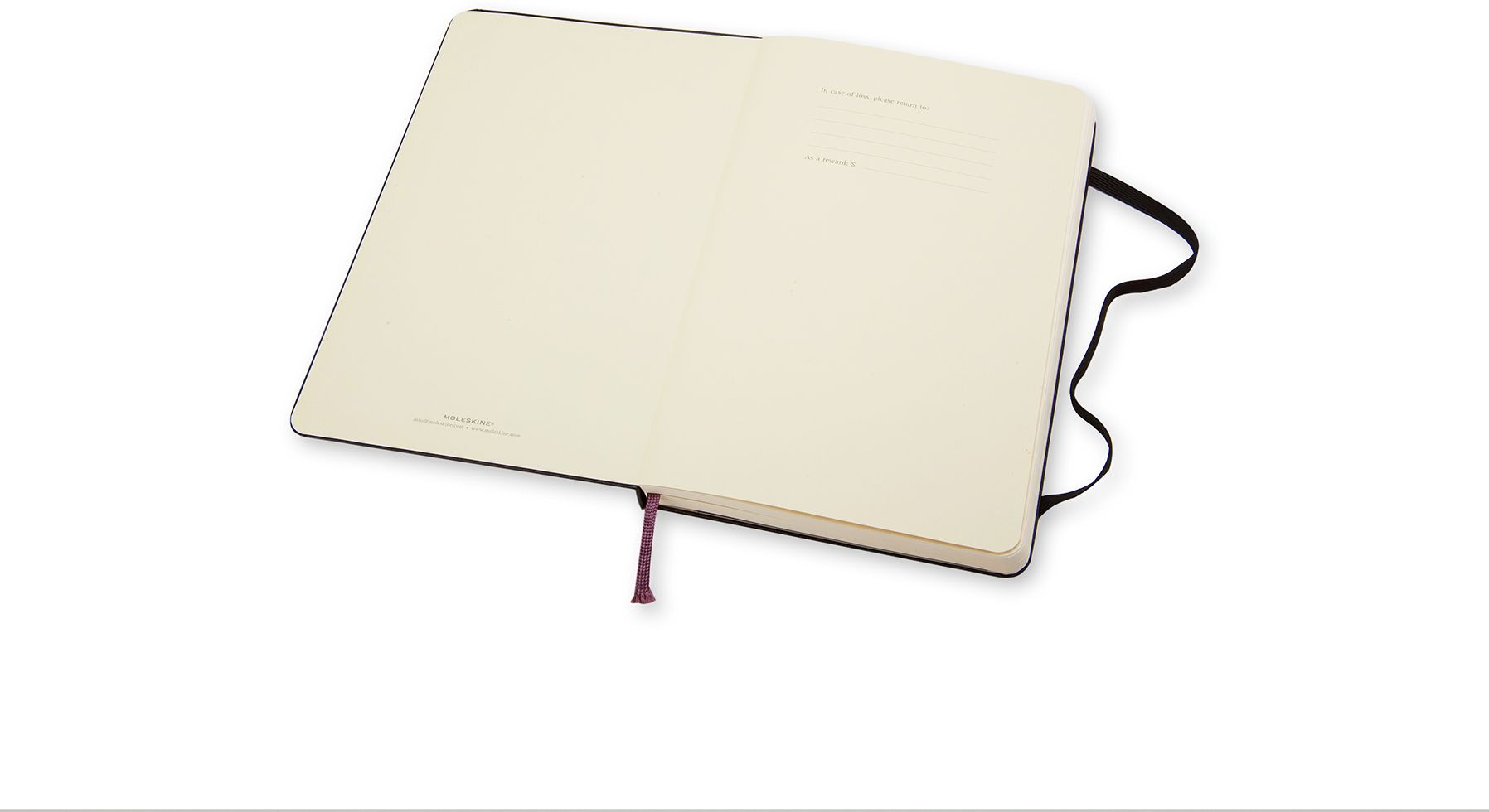 Moleskine Classic Notebook, Large, Plain, Black, Hard Cover (5 x 8.25) - Image 3