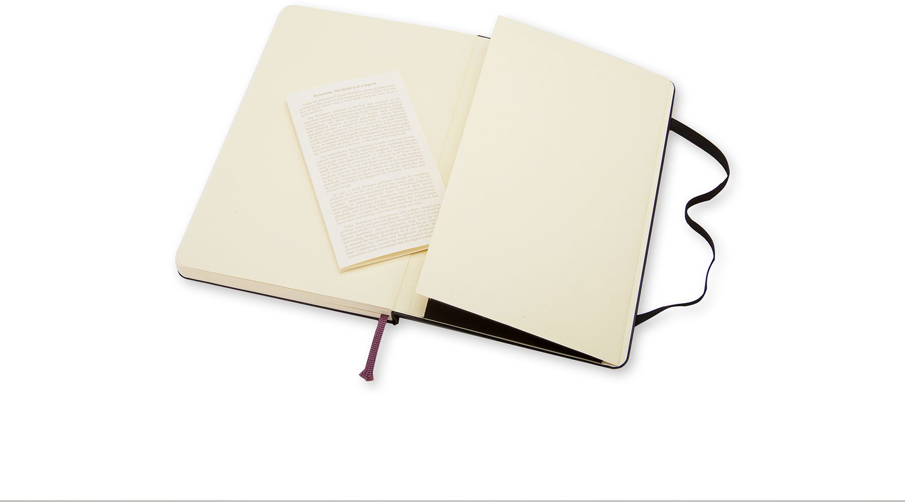 Moleskine Classic Notebook, Large, Plain, Black, Hard Cover (5 x 8.25) - Image 4