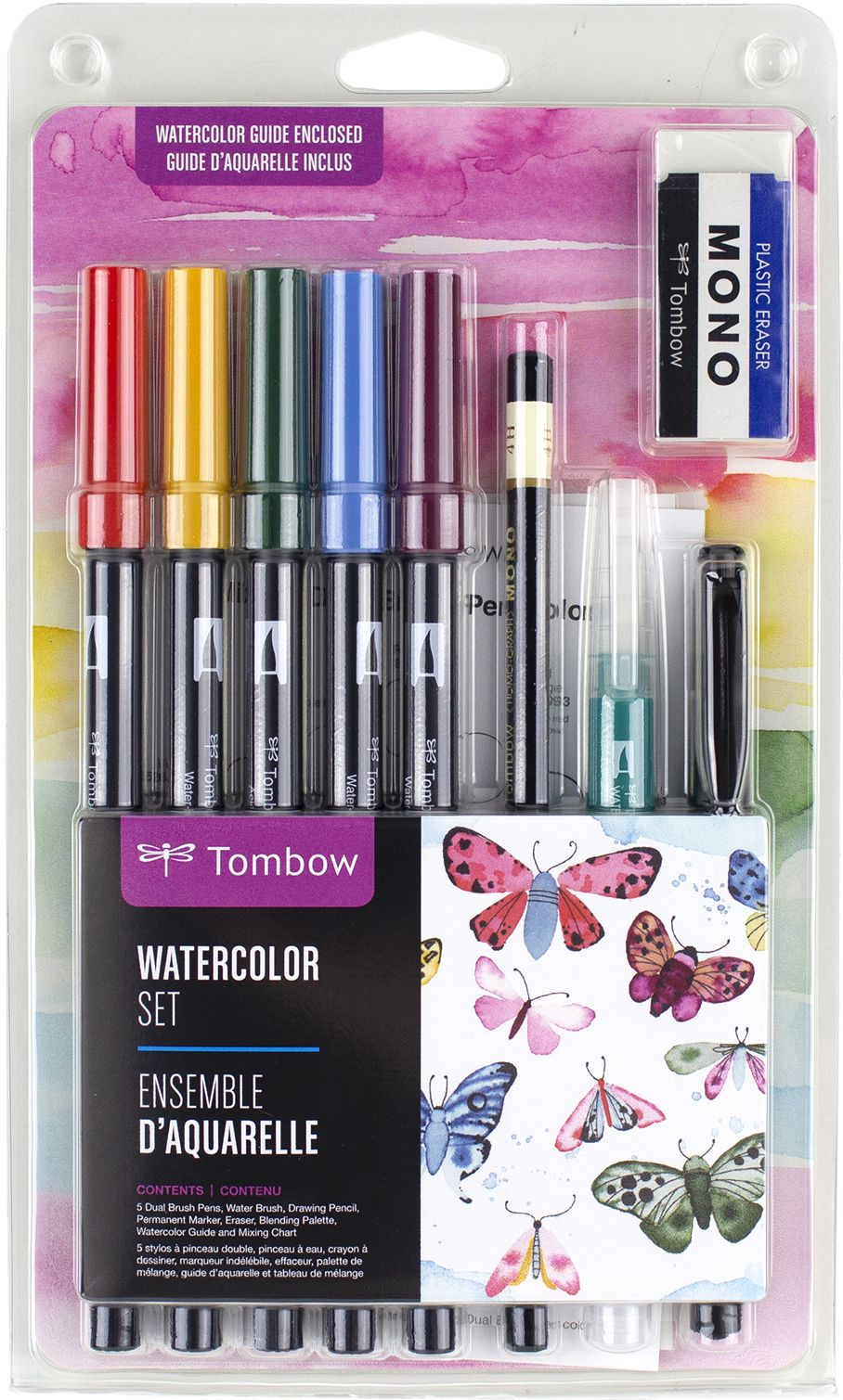 Alternative view of Tombow Watercolor Set Complete Kit with Dual Brush Pens, Water Brush, and Accessories