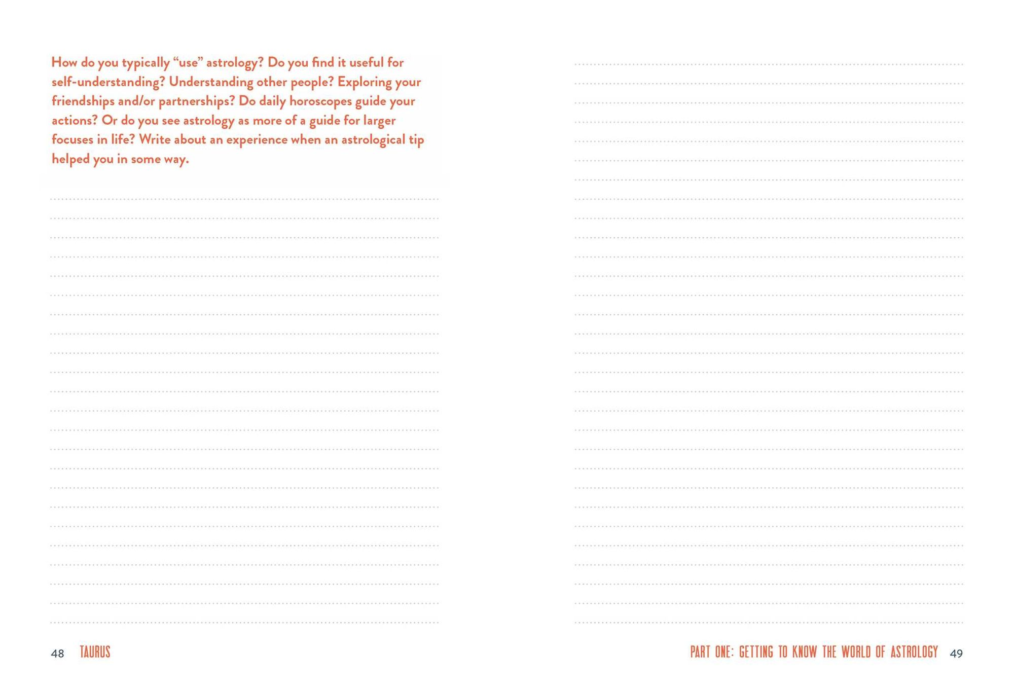 Alternative view of Taurus A Guided Journal