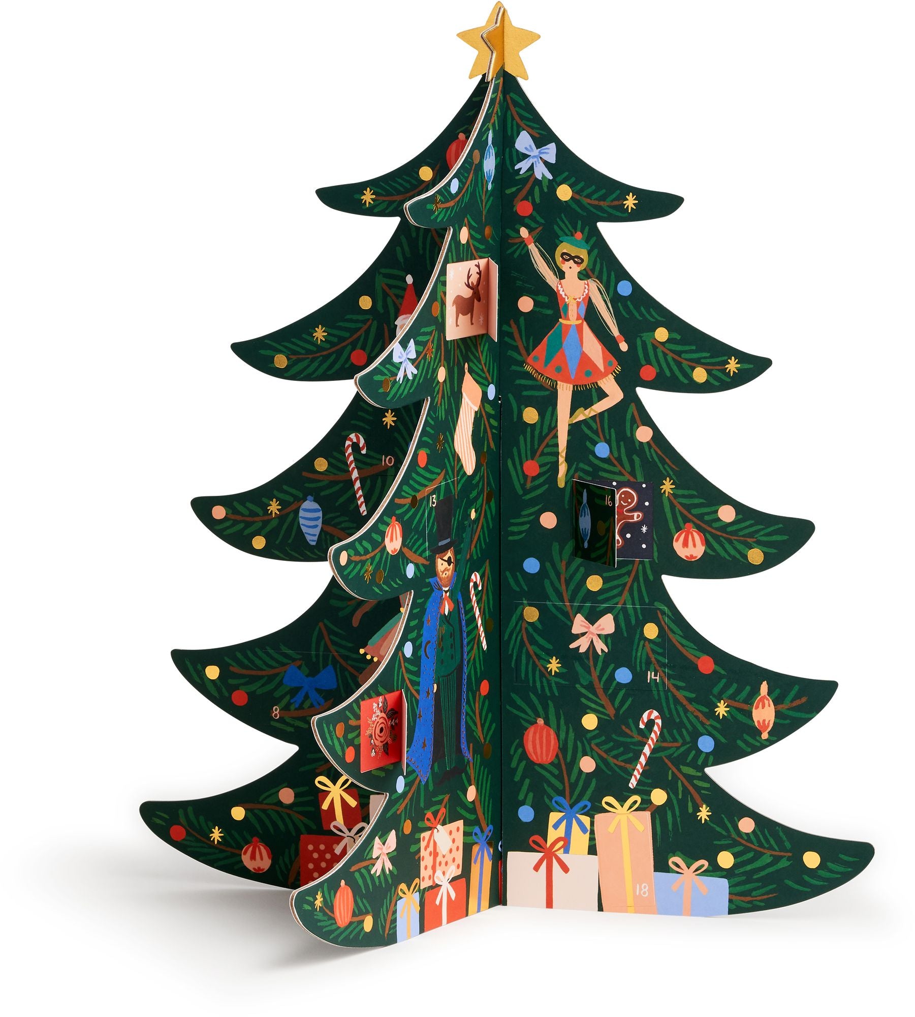 Alternative view of Christmas Tree Advent Calendar