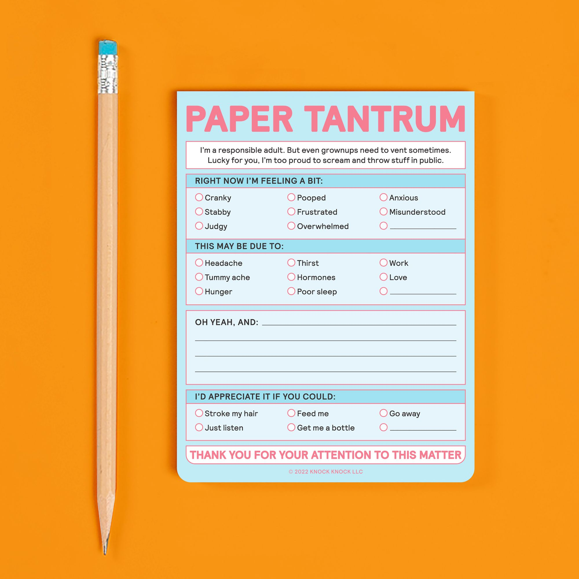 Paper Tantrum Pad Knock Knock Nifty Notes - Image 4