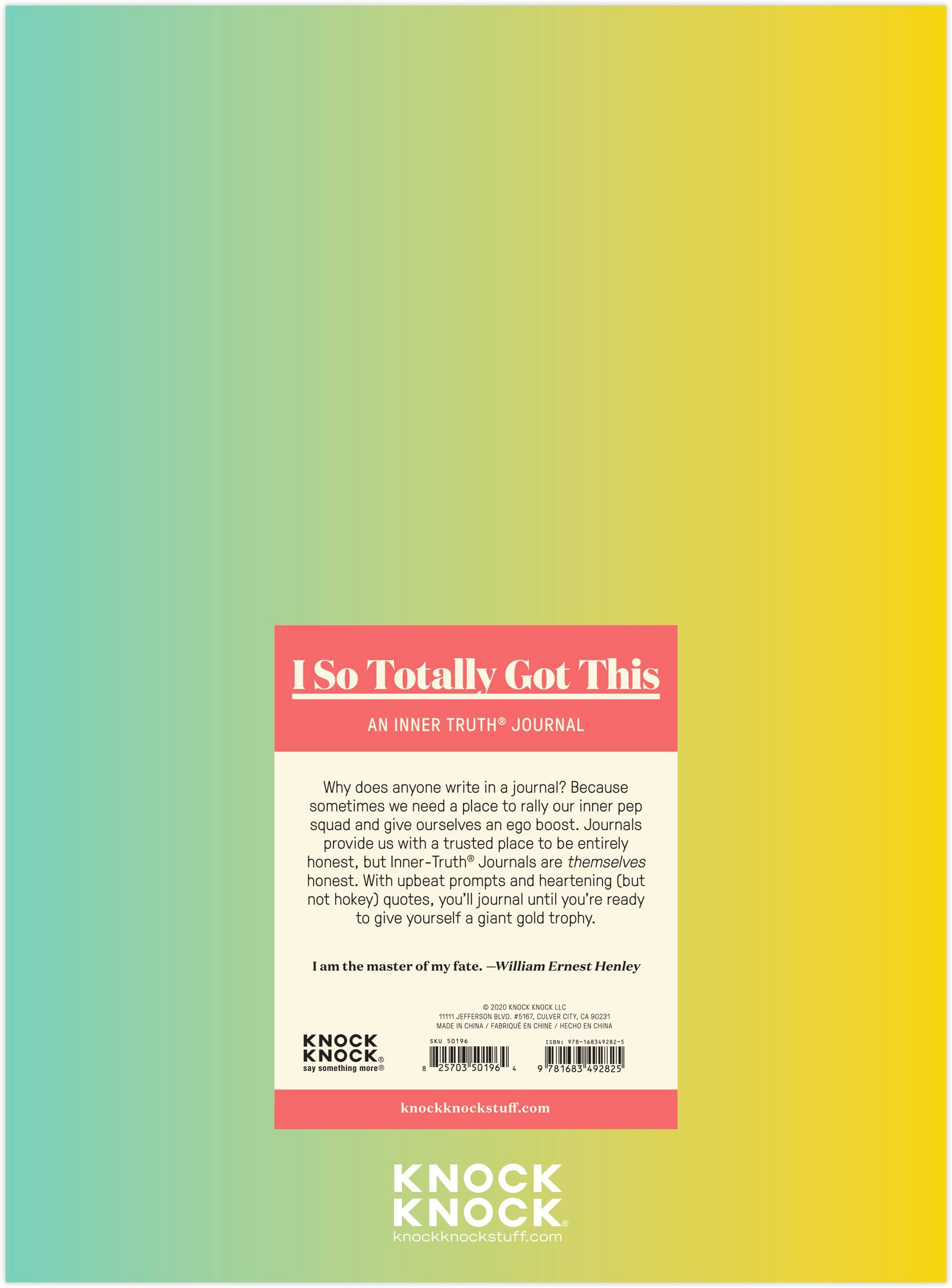 Alternative view of I So Totally Got This Inner-Truth Journal (Ombre Edition)