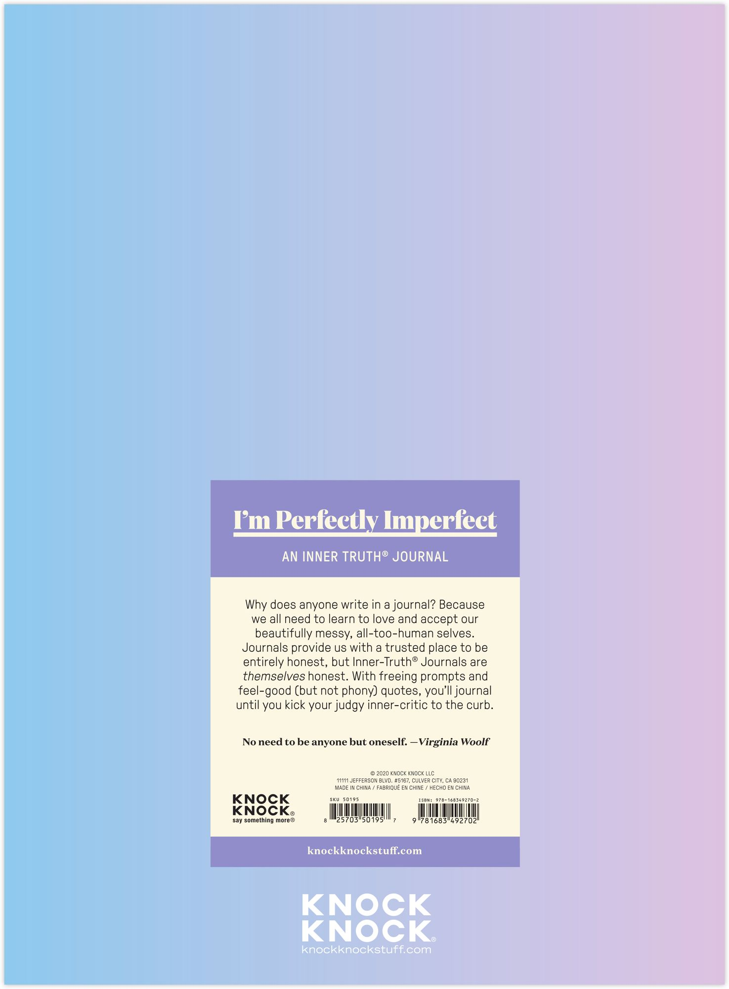 Alternative view of I'm Perfectly Imperfect Inner-Truth Journal (Ombre Edition)