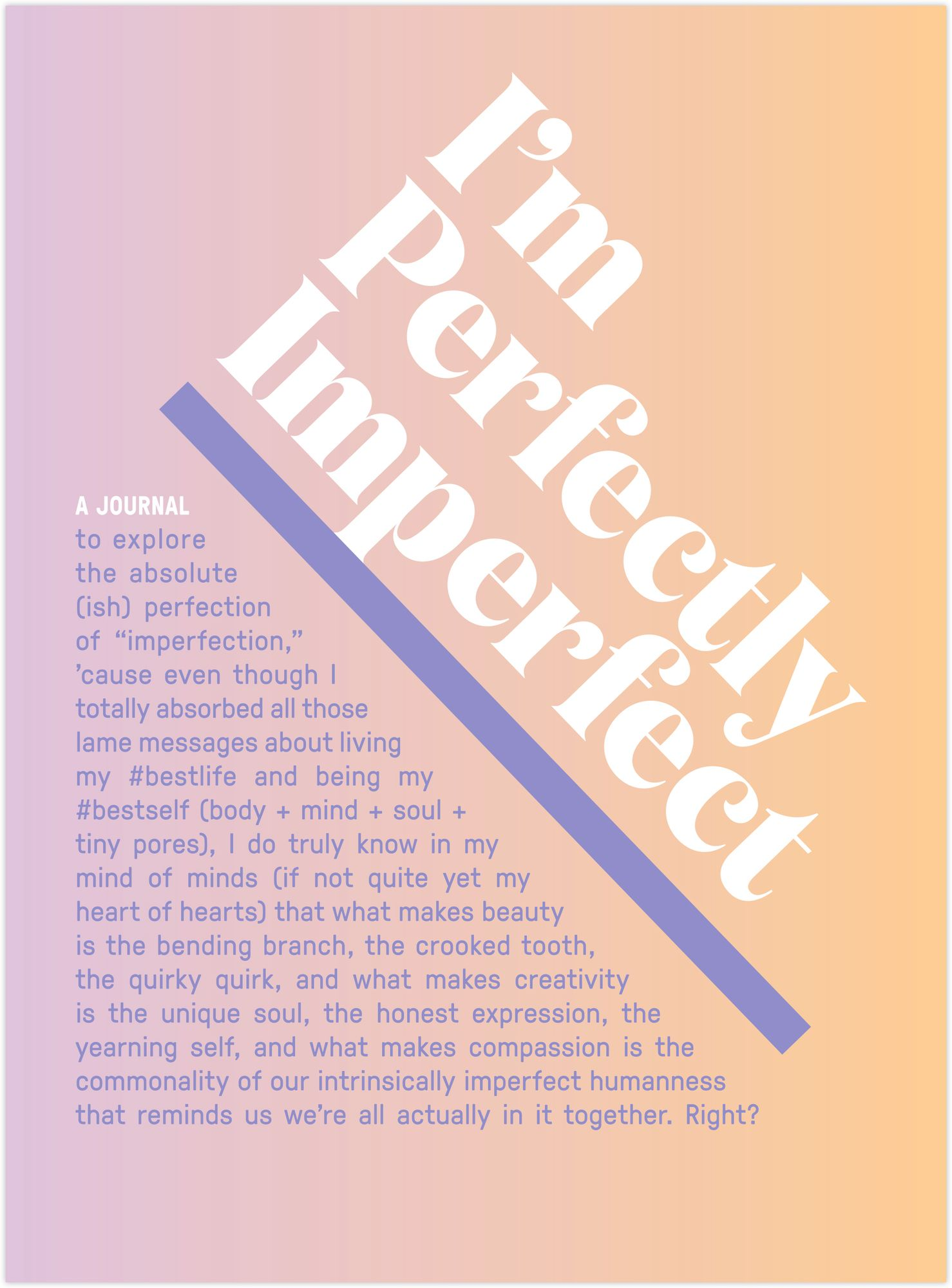 I'm Perfectly Imperfect Inner-Truth Journal (Ombre Edition) - Image 3