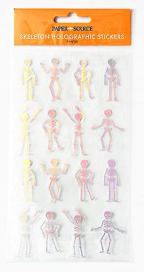 Dancing Skeleton Holographic Stickers - Image 3