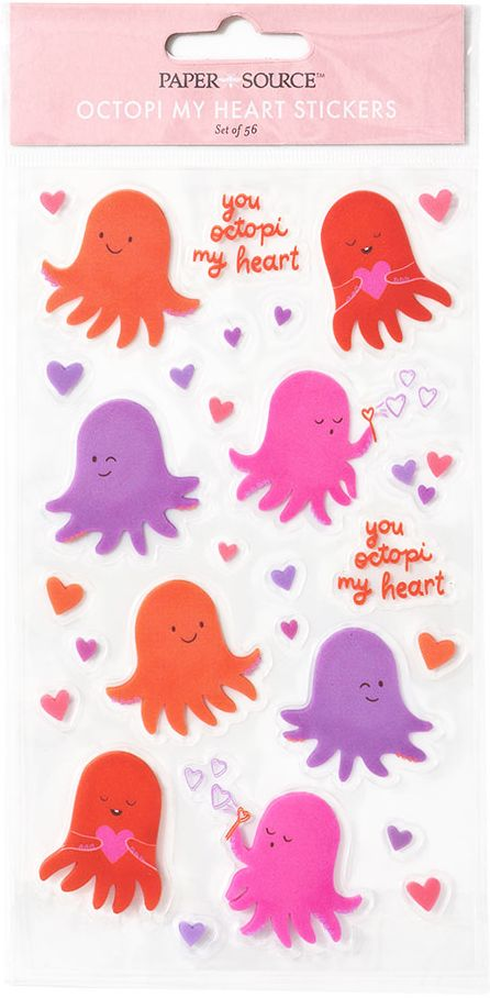 Alternative view of Octopi My Heart Stickers