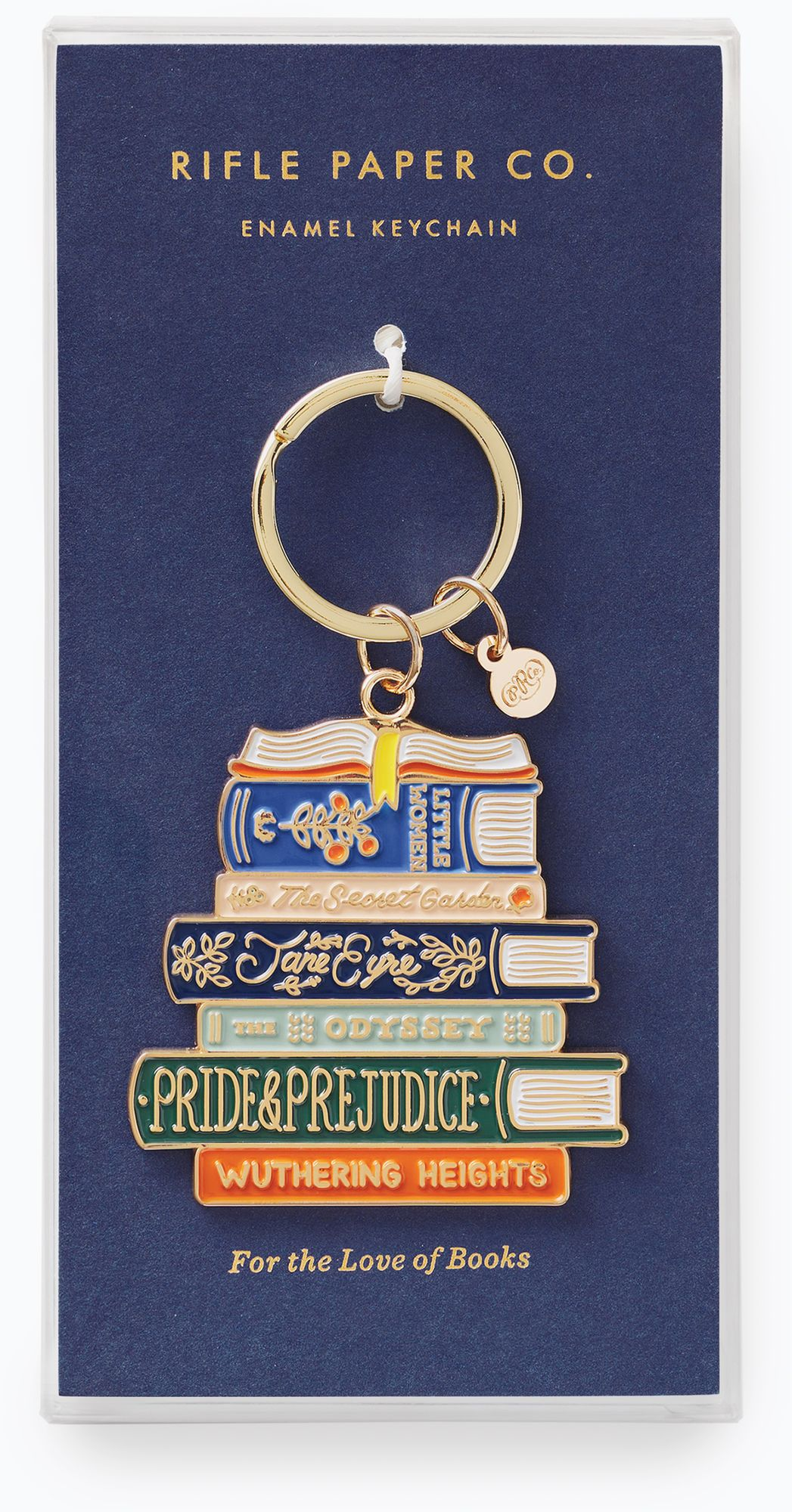 Alternative view of Book Club Keychain