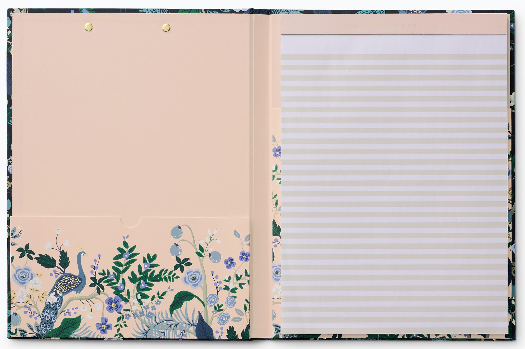 Alternative view of Rifle Paper Co. Peacock Clipfolio