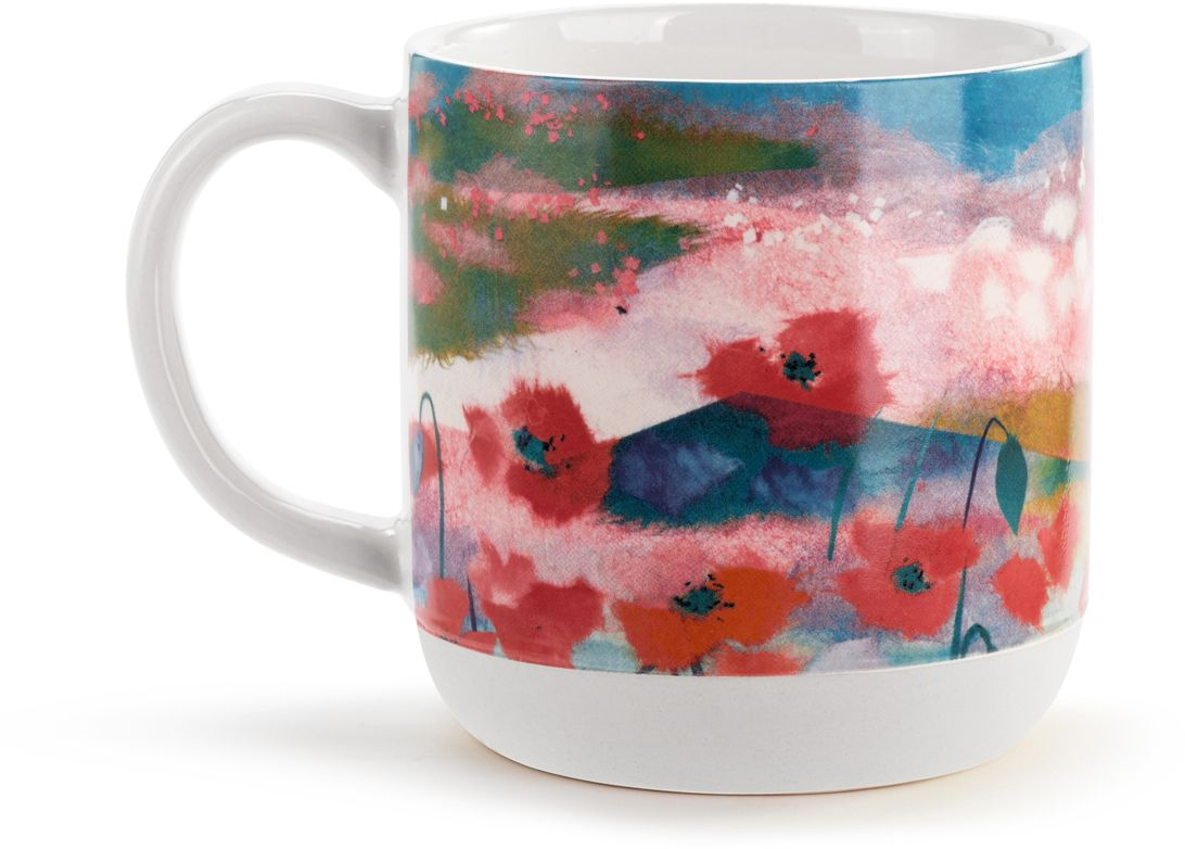 Poppy Floral Art Mug - Image 2