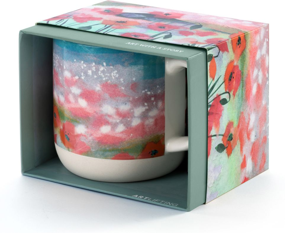 Poppy Floral Art Mug - Image 4