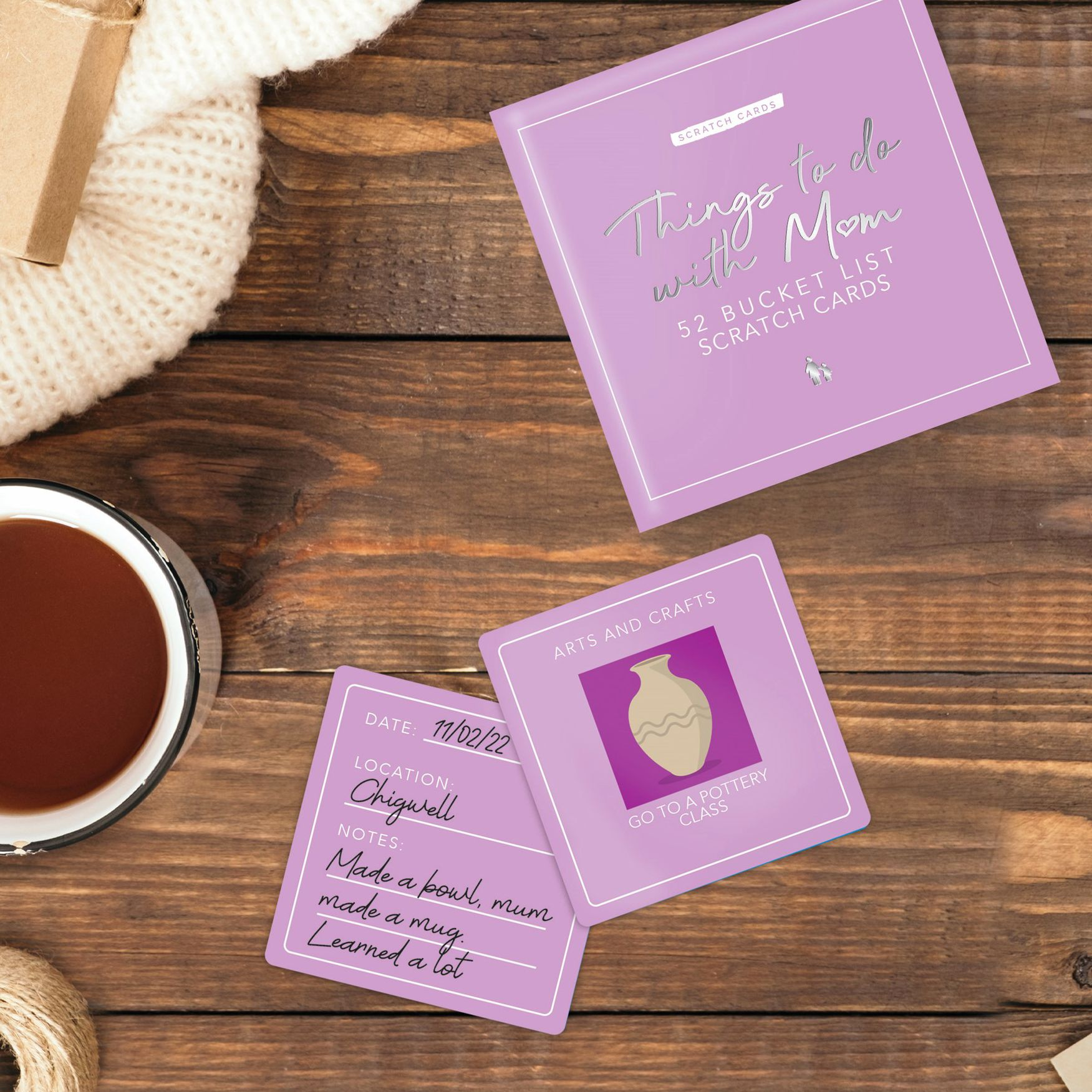 Alternative view of 100 Things To Do With Mom Scratch Cards