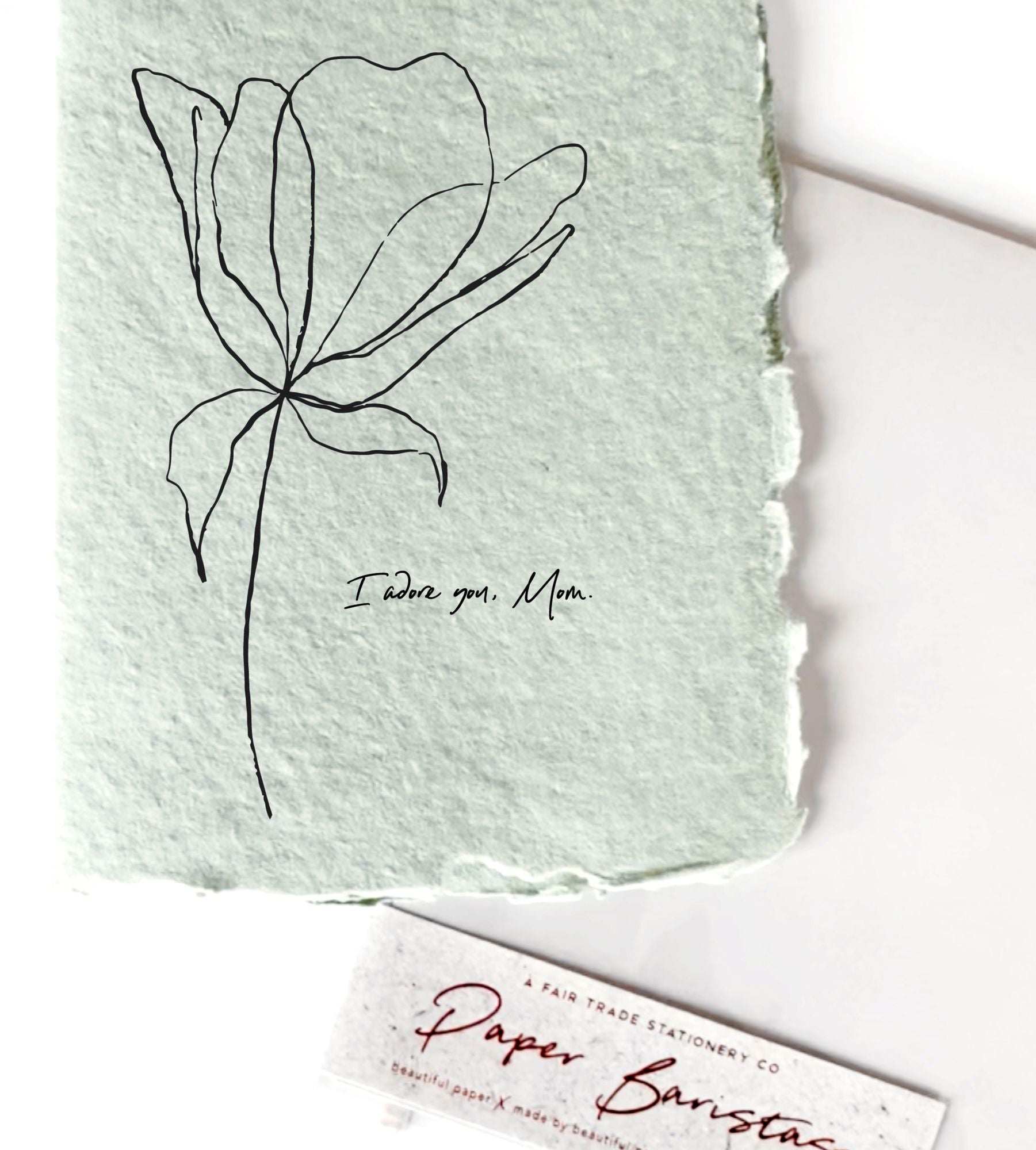 Alternative view of Mother's Day Greeting Card I Adore You, Mom