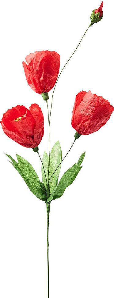 Alternative view of Red Multi Bloom Paper Flower