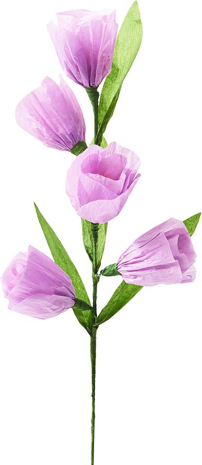 Alternative view of Purple Multi Bloom Paper Flower