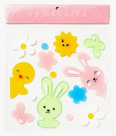 Alternative view of Bunny & Chick Easter Gel Clings