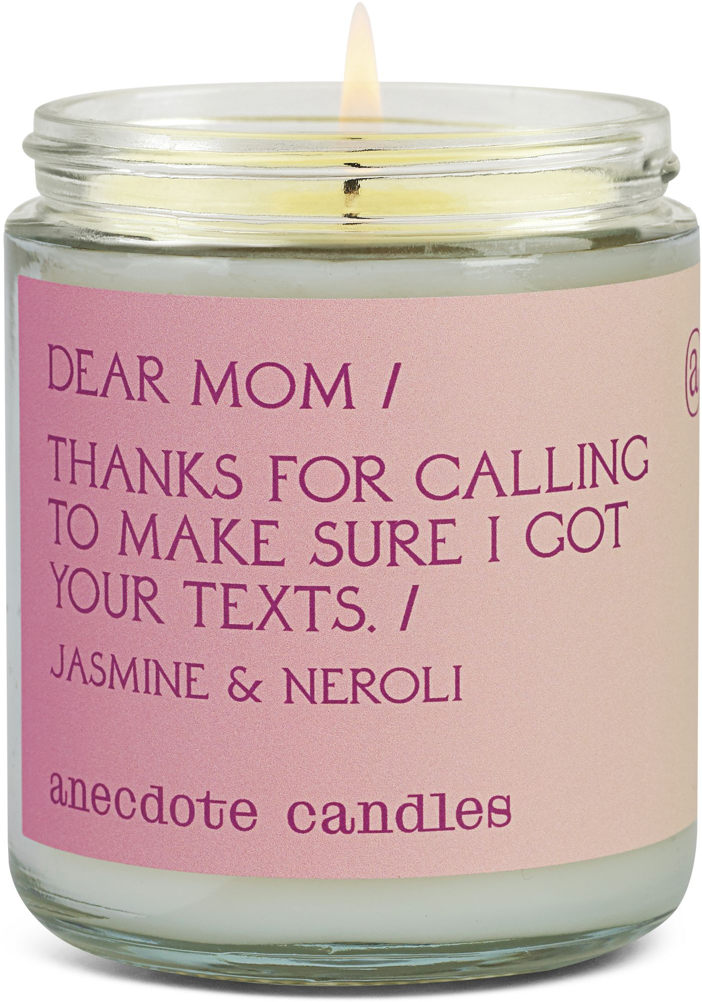 Alternative view of Dear Mom Glass Jar Candle