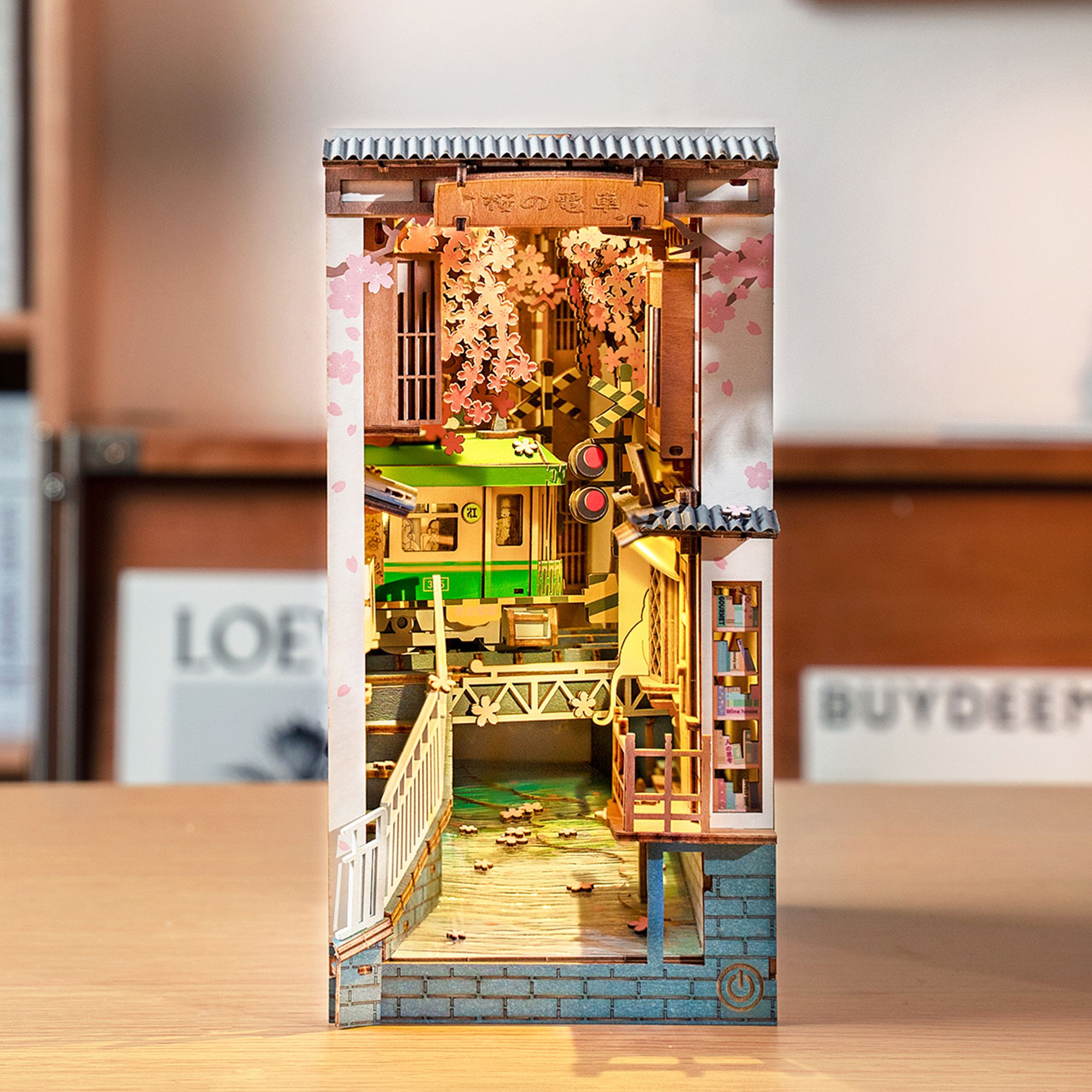 Alternative view of DIY Miniature Bookend: Sakura Tram
