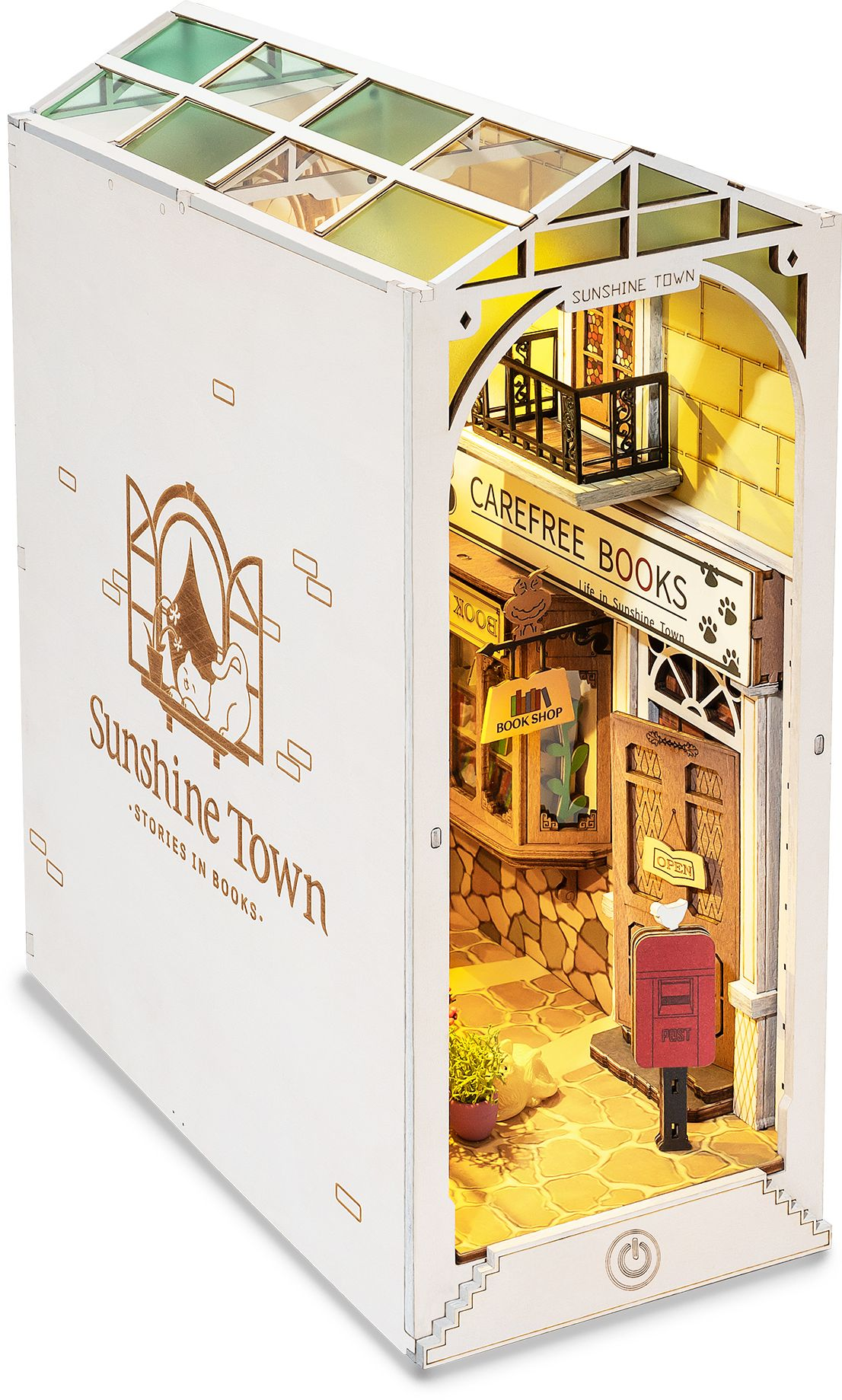 Alternative view of DIY Miniature Bookend: Sunshine Town
