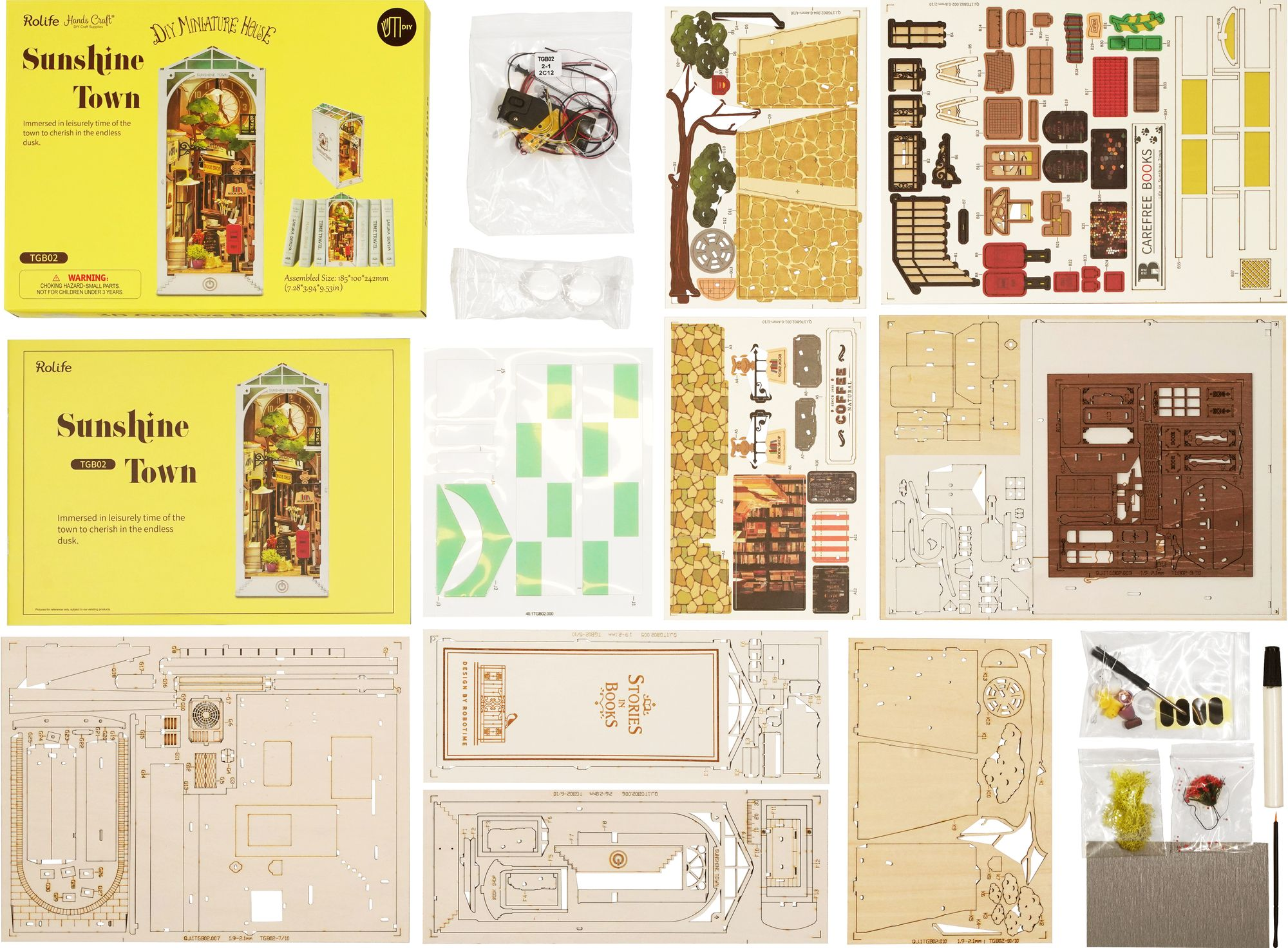 DIY Miniature Bookend: Sunshine Town - Image 8