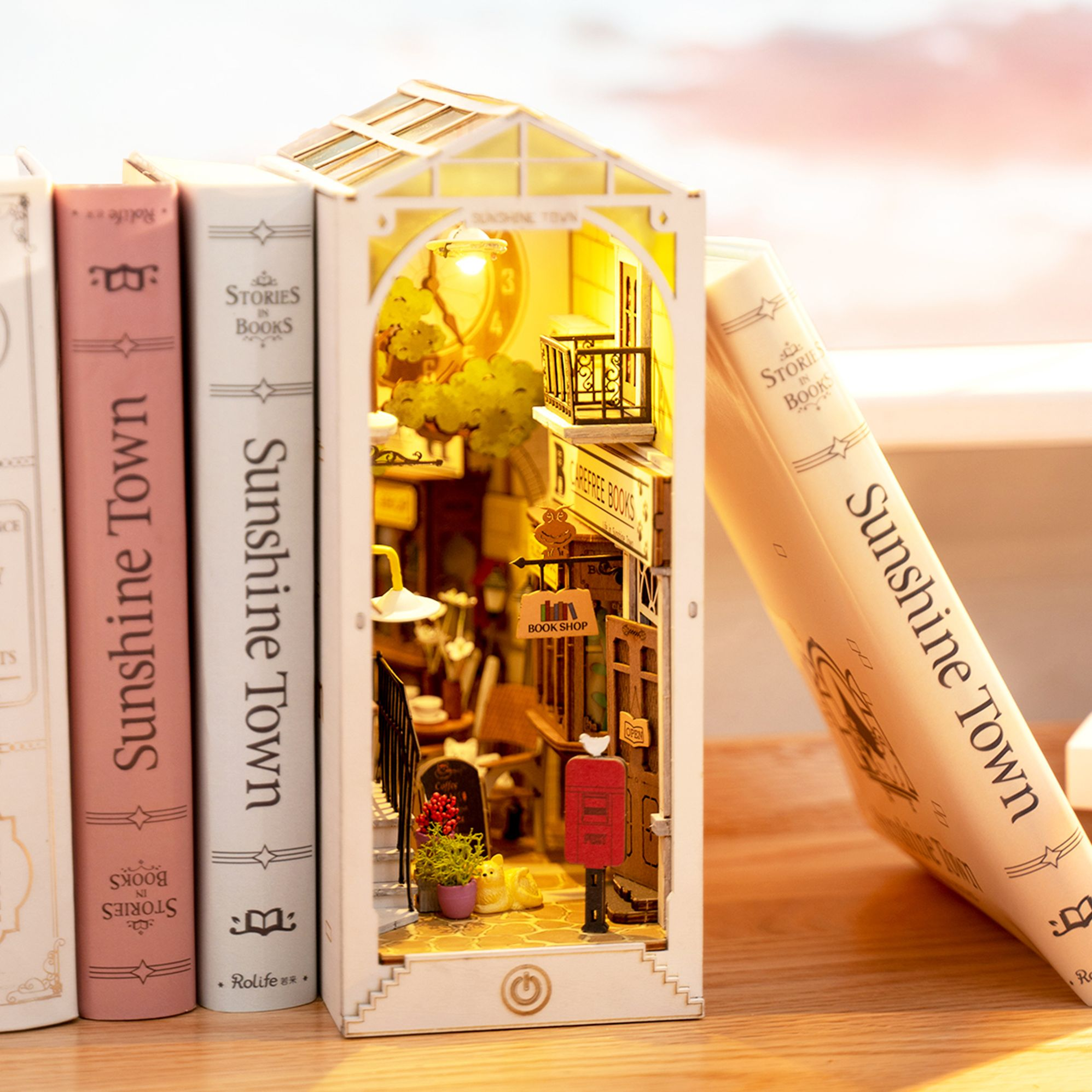 DIY Miniature Bookend: Sunshine Town - Image 6