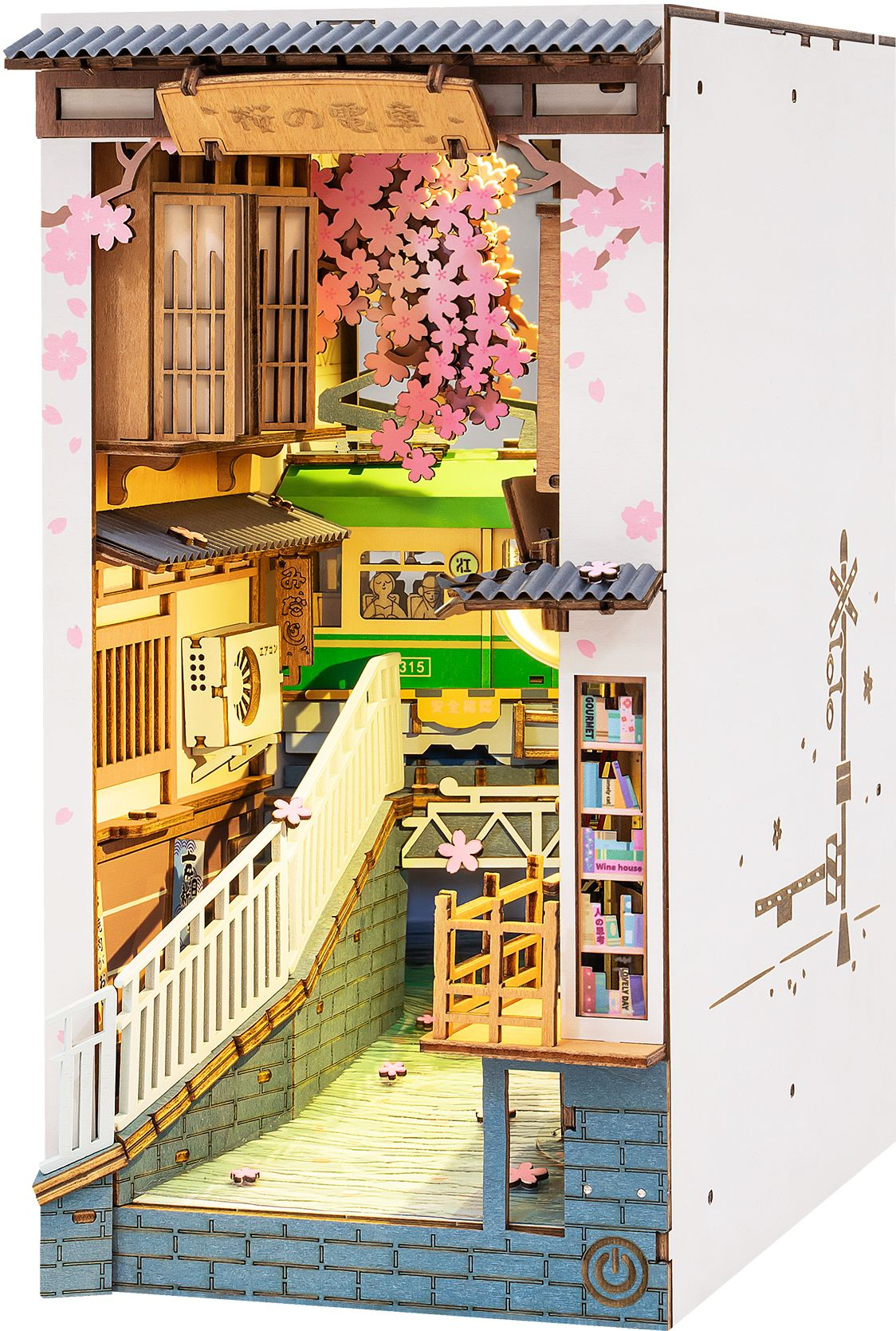 DIY Miniature Bookend: Sakura Tram - Image 8