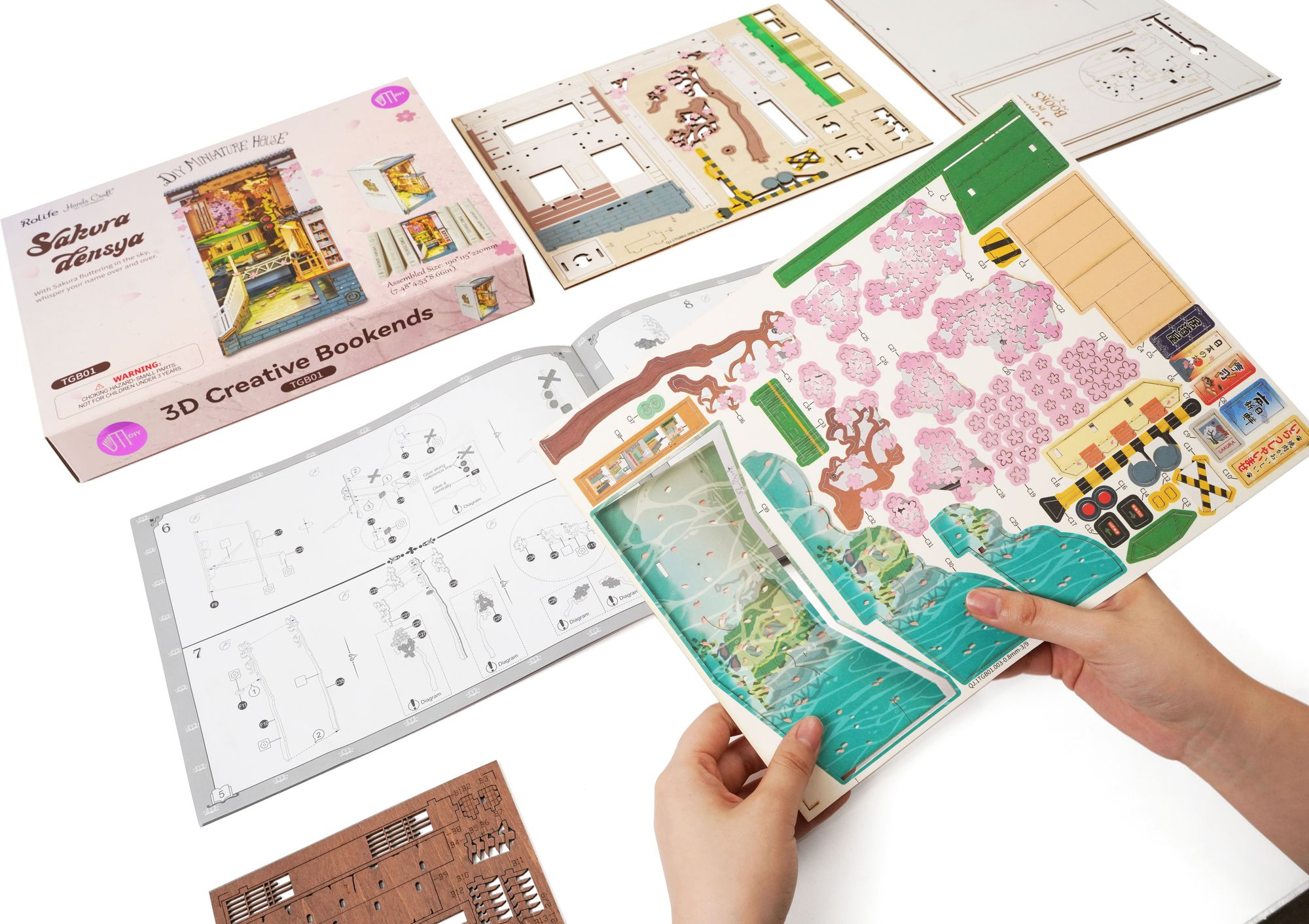 DIY Miniature Bookend: Sakura Tram - Image 14