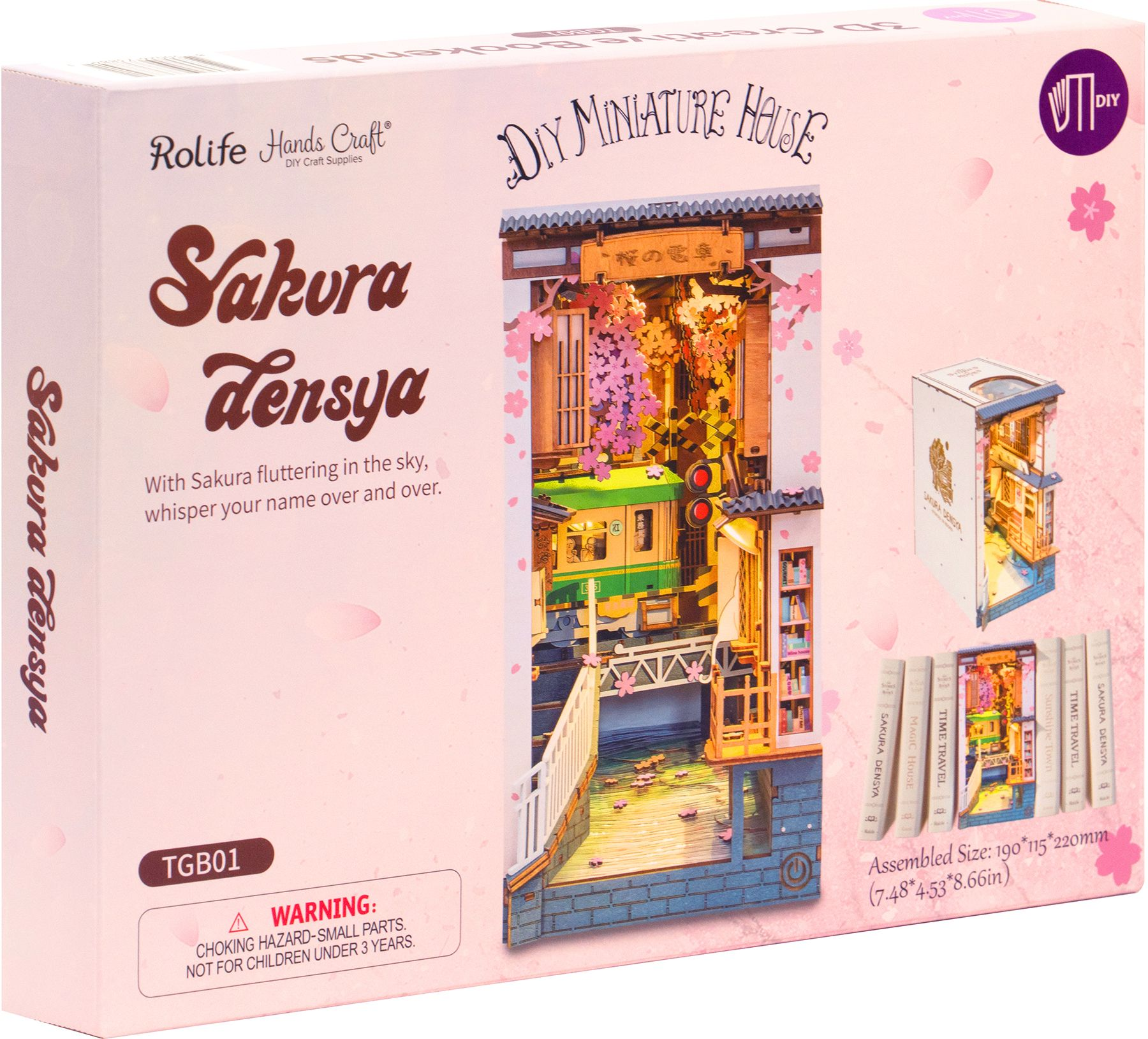 DIY Miniature Bookend: Sakura Tram - Image 11