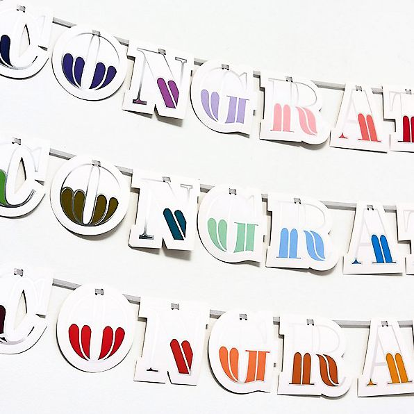 Colorful Congrats Tassel Banner - Image 2
