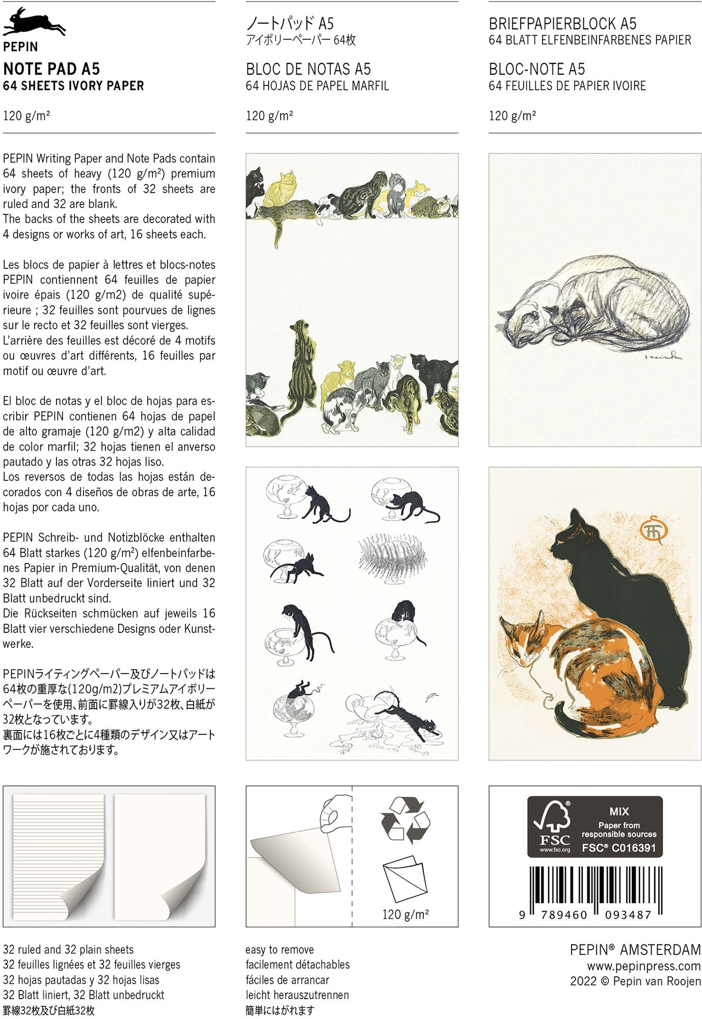 Steinlen A5 Note Pad - Image 3