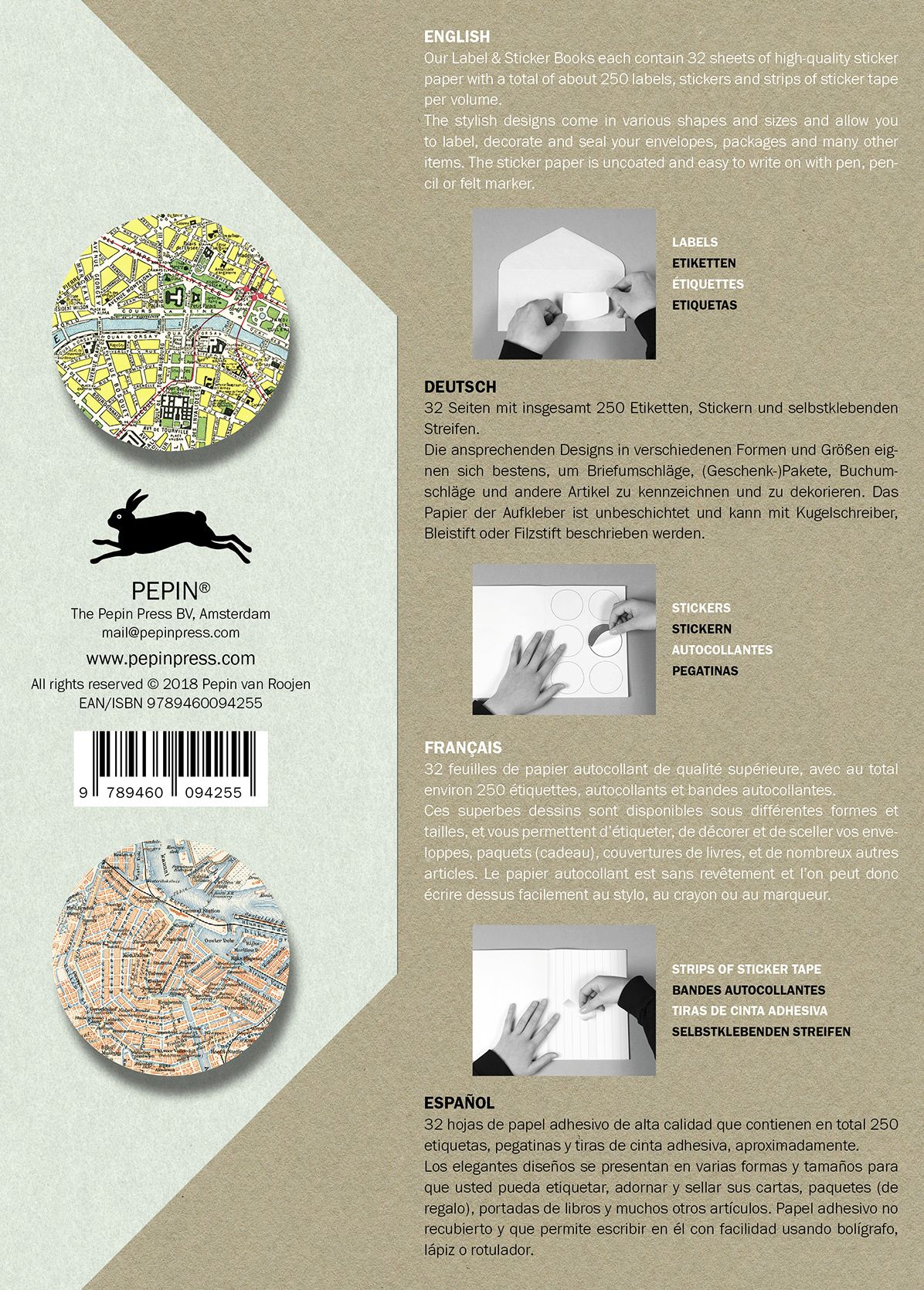 Historical Maps Label, Sticker & Tape Book - Image 3