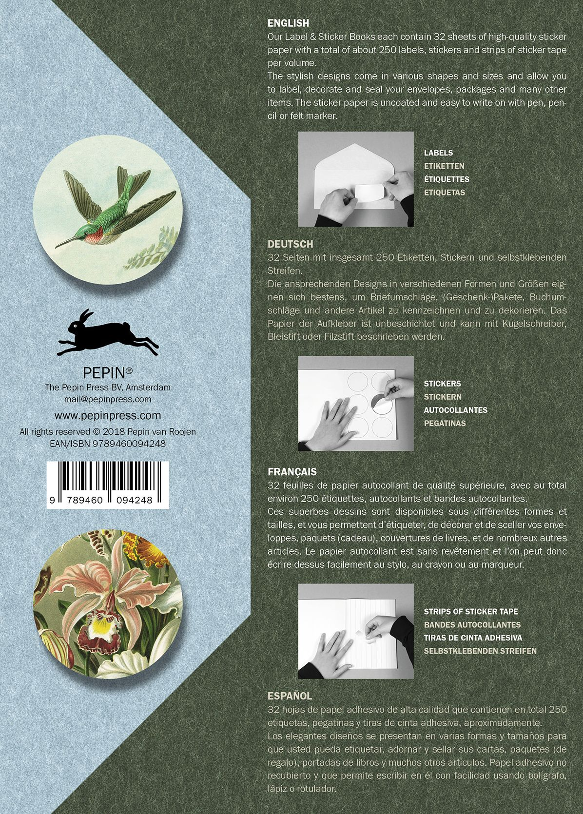 Art Forms in Nature Label, Sticker & Tape Book - Image 4