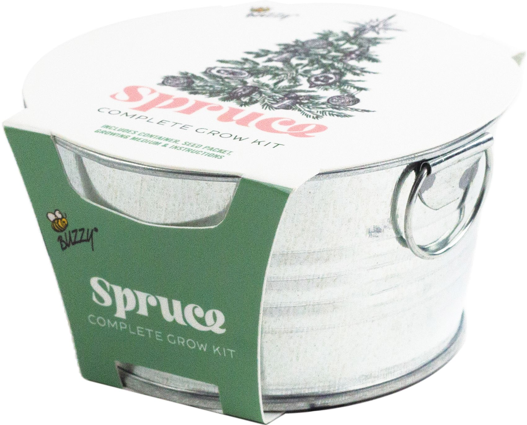 Alternative view of Spruce Galvanized Mini Basin Grow Kit