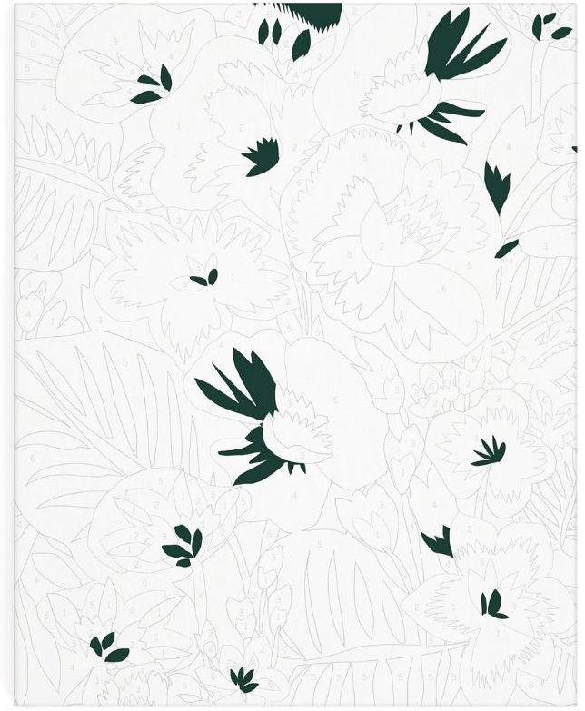 Alternative view of Kitty McCall All the Flowers Paint By Number Kit
