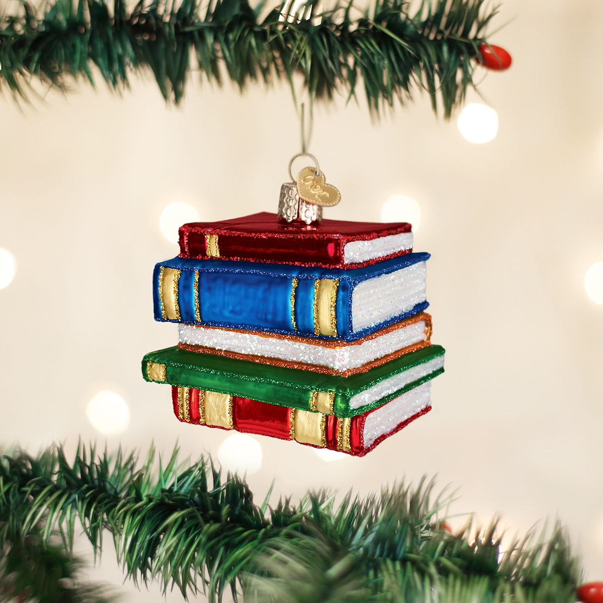 Stack of Books Ornament - Image 2