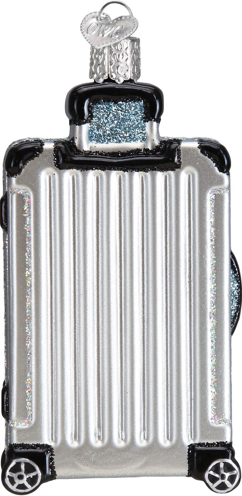 Alternative view of Rolling Suitcase Ornament